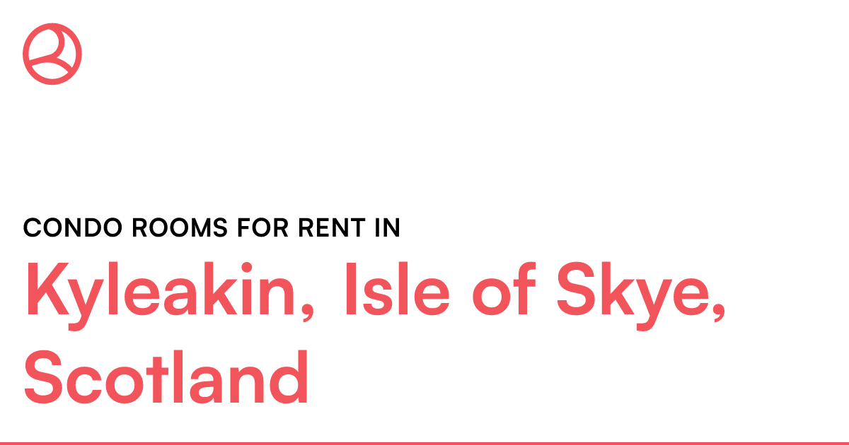 Kyleakin, Isle of Skye, Scotland Condo rooms for re... – Roomies.co.uk