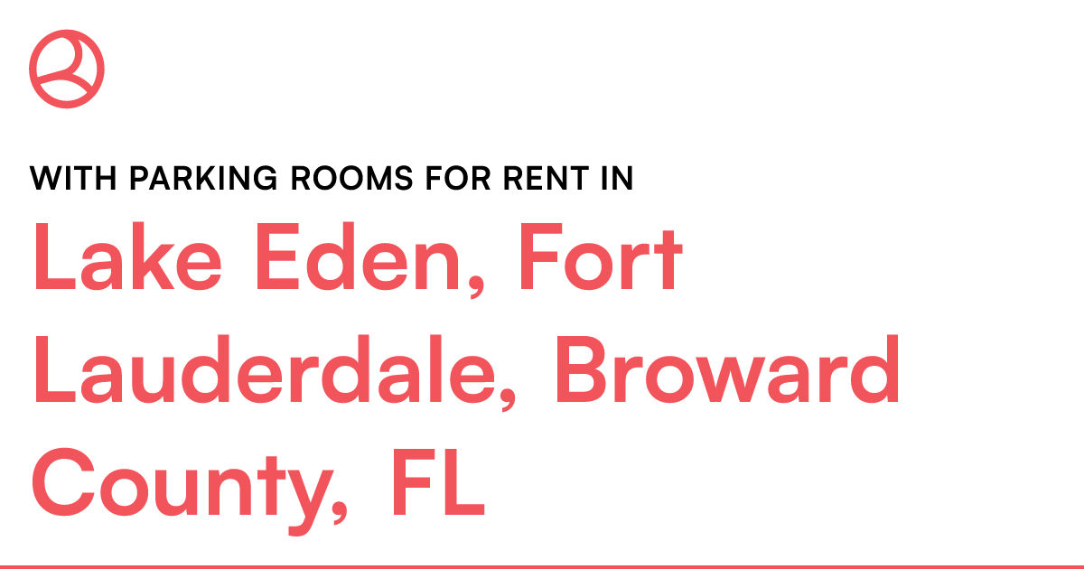 Lake Eden, Fort Lauderdale, Broward County, FL With p...