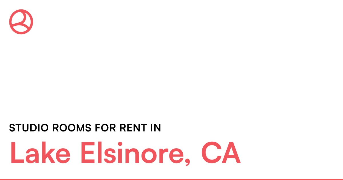 Lake Elsinore, CA Studio rooms for rent