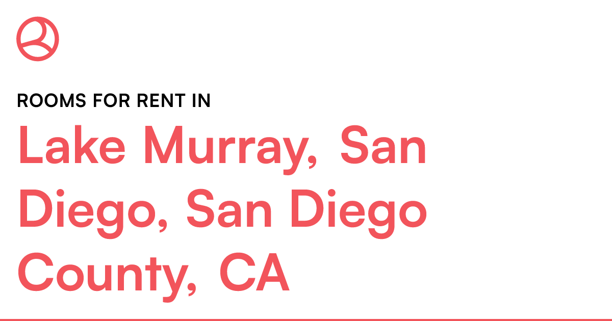 Lake Murray, San Diego, San Diego County, CA Rooms fo...