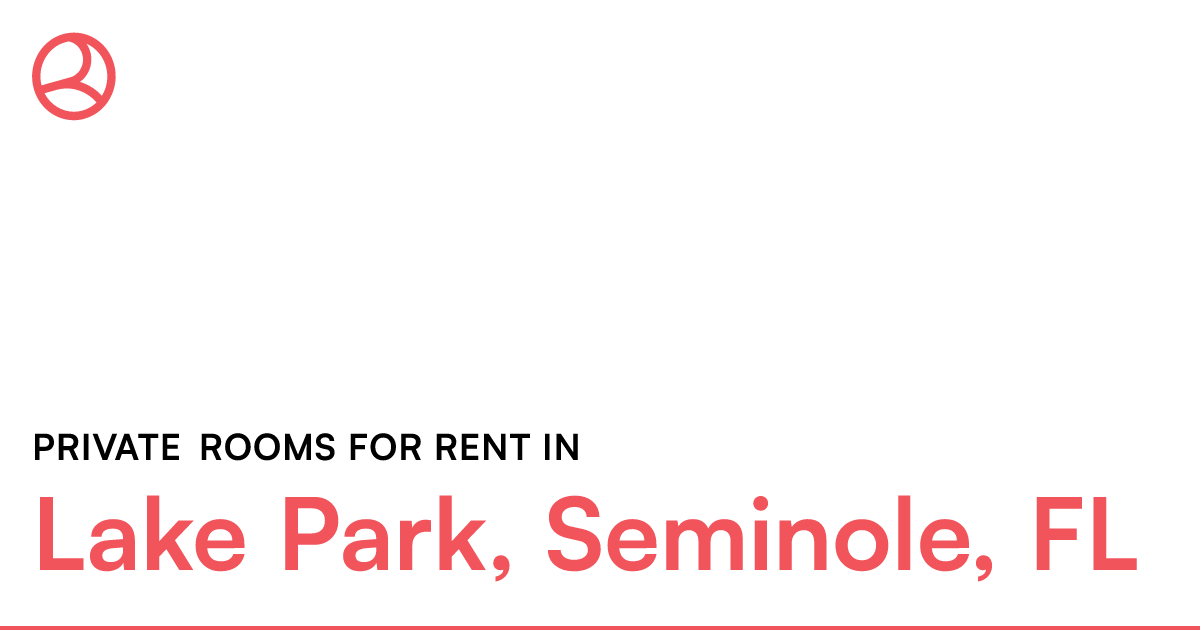 Lake Park, Seminole, FL Private rooms for rent