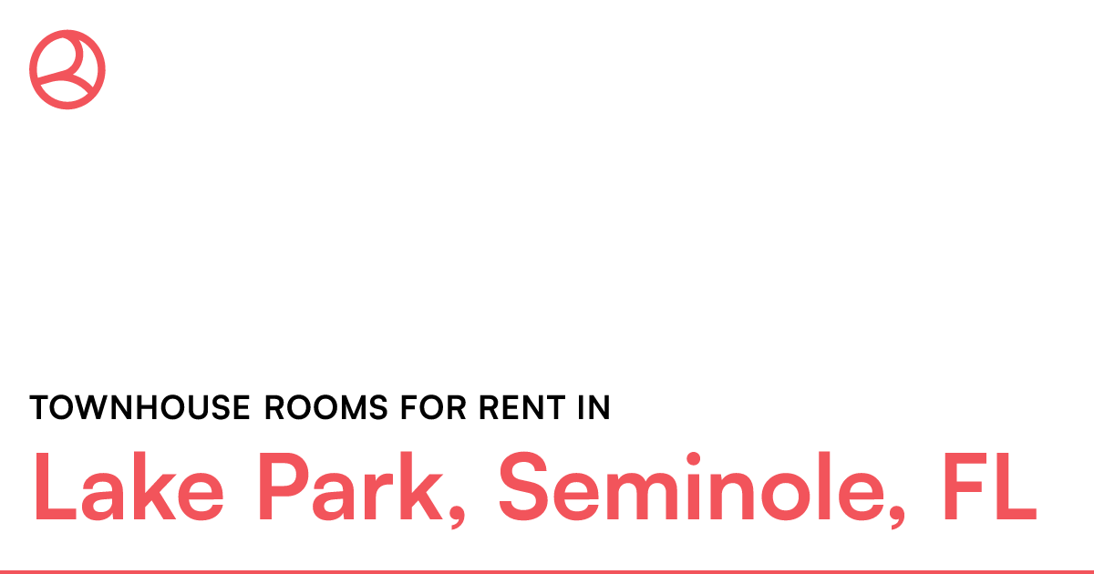 Lake Park, Seminole, FL Townhouse rooms for rent
