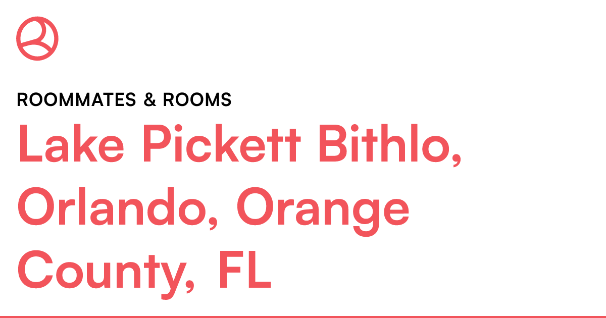 Lake Pickett Bithlo, Orlando, Orange County, FL Roomm...