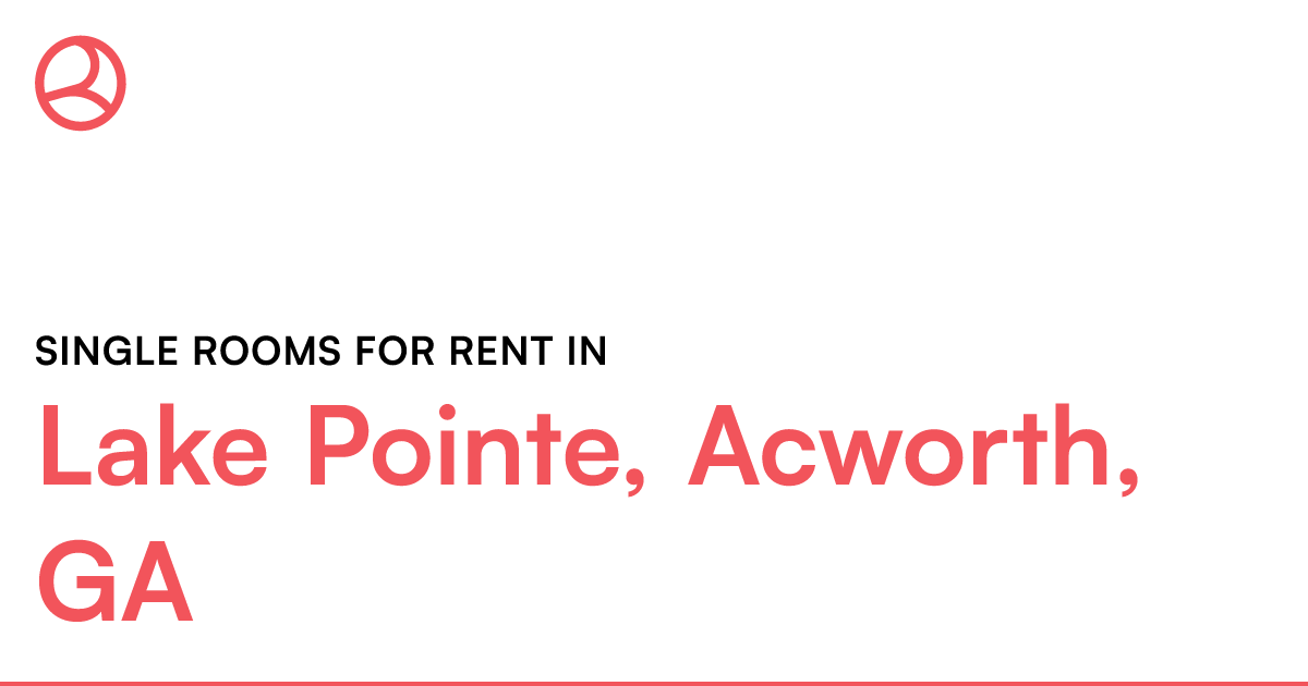 Lake Pointe, Acworth, GA Single rooms for rent