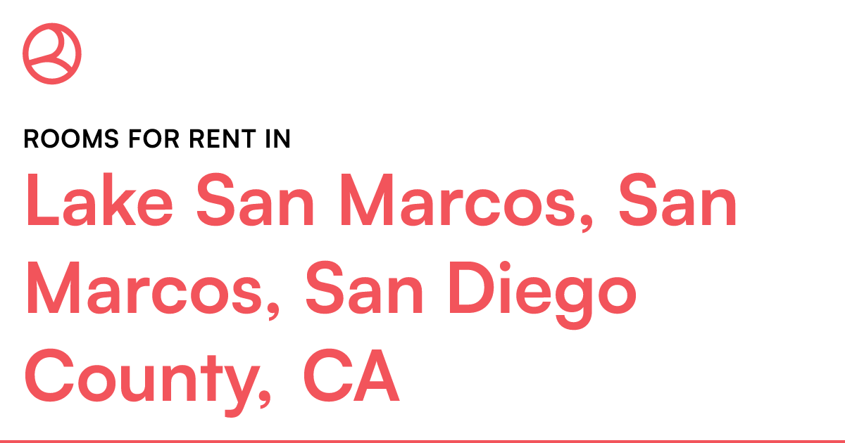 Lake San Marcos, San Marcos, San Diego County, CA Roo...