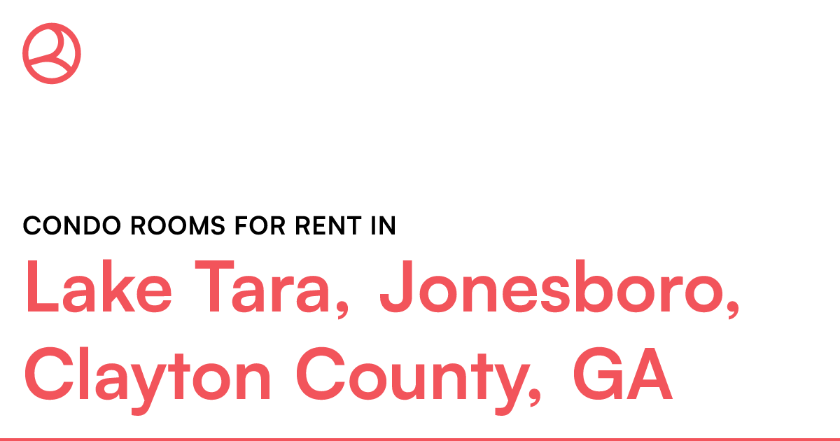 Lake Tara, Jonesboro, Clayton County, GA Condo rooms...
