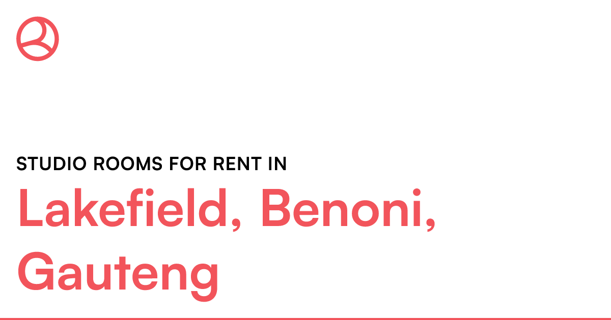 Lakefield, Benoni, Gauteng Studio rooms for rent Roomies.co.za