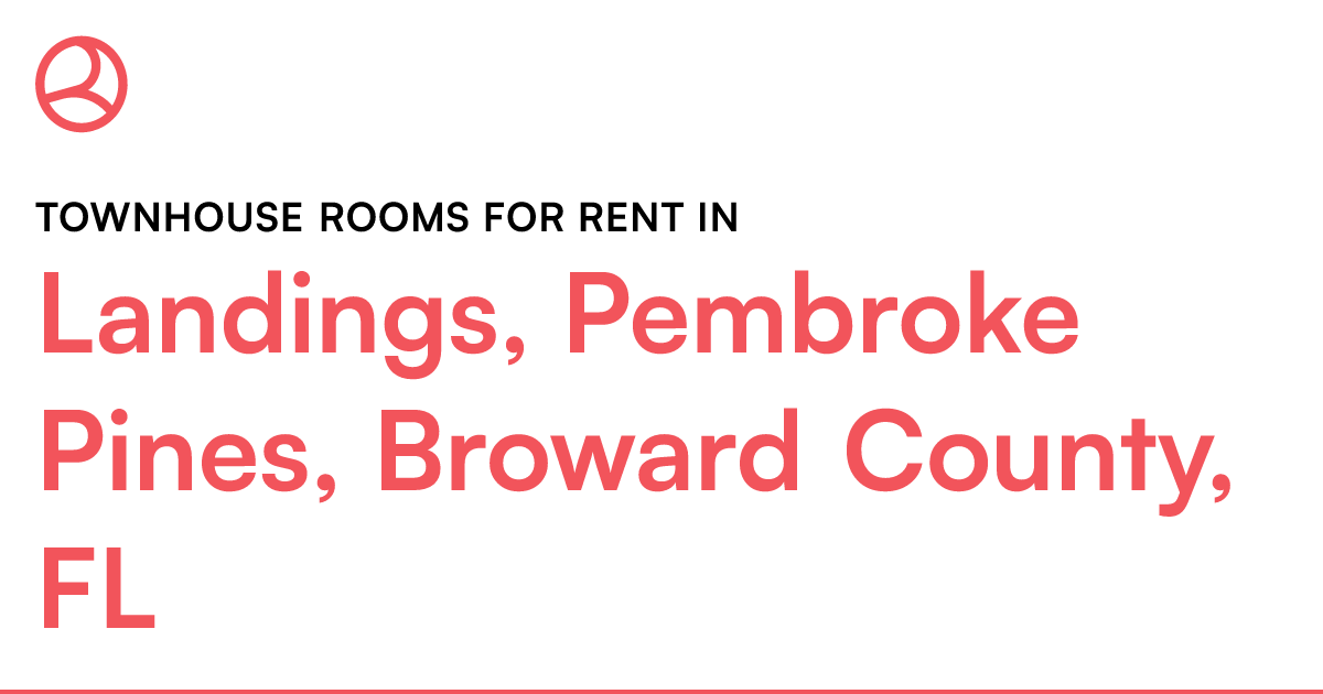 Landings, Pembroke Pines, Broward County, FL Townhous...