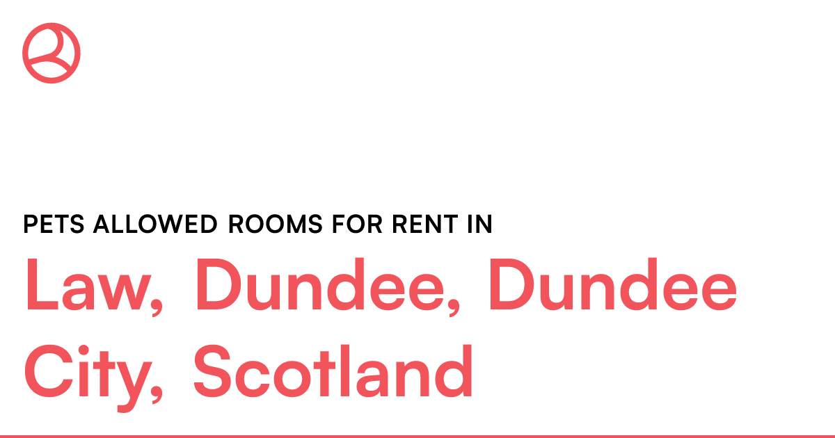 Law, Dundee, Dundee City, Scotland Pets allowed roo... Roomies.co.uk