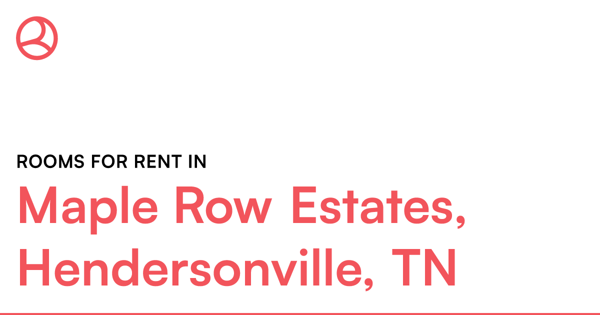 Maple Row Estates, Hendersonville, Tn Rooms For Rent – Roomies.com