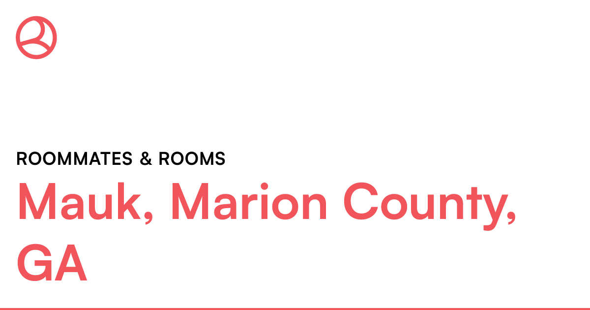 Mauk, Marion County, GA Roommates & rooms