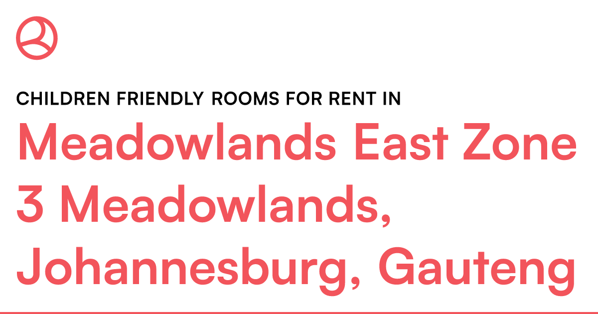 Meadowlands East Zone 3 Meadowlands, Johannesburg,... – Roomies.co.za