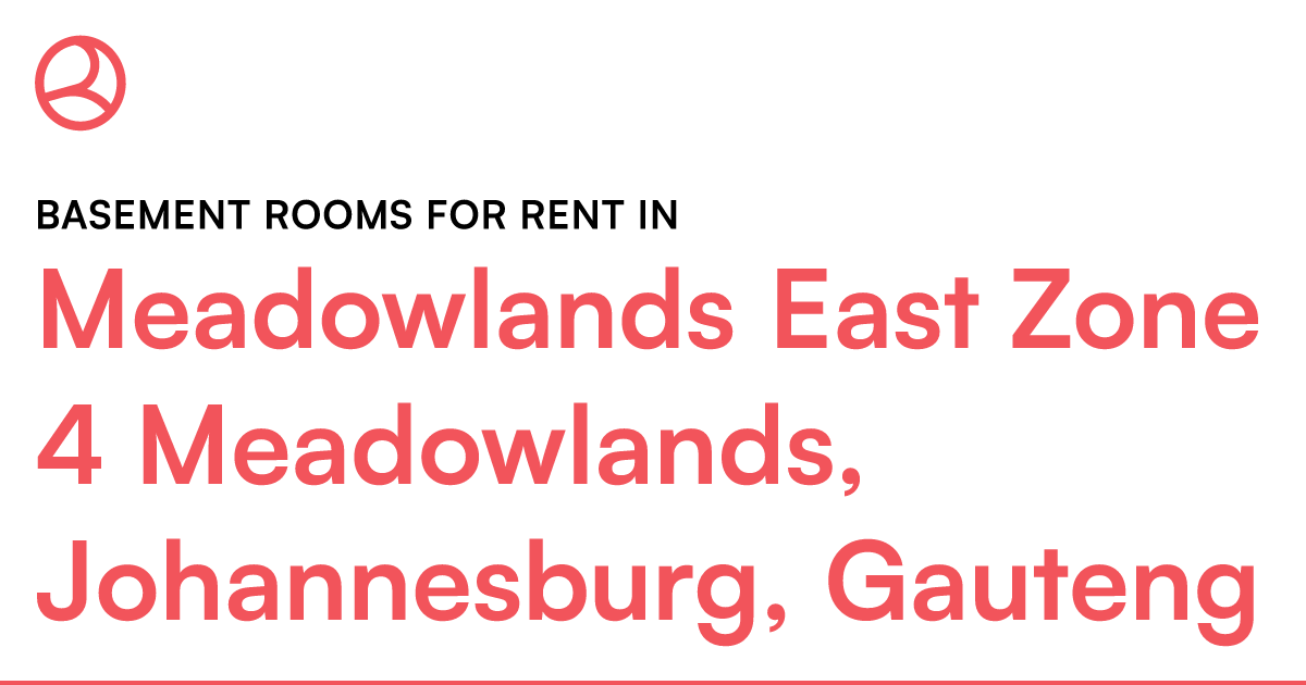 Meadowlands East Zone 4 Meadowlands, Johannesburg,... – Roomies.co.za