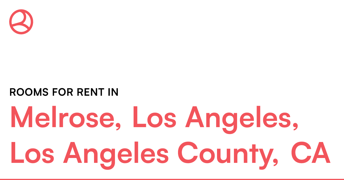 Melrose, Los Angeles, Los Angeles County, CA Rooms fo...