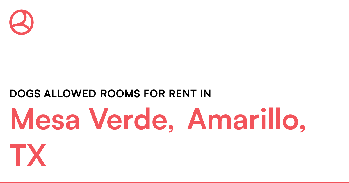 Mesa Verde, Amarillo, TX Dogs allowed rooms for rent