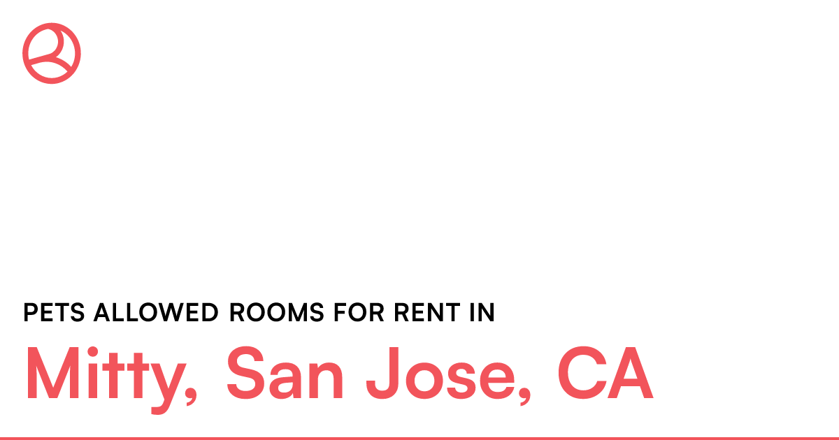 Mitty, San Jose, CA Pets allowed rooms for rent