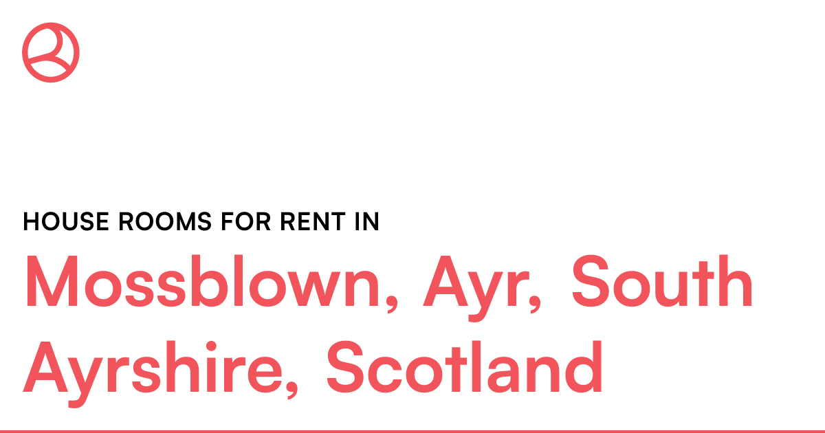 Mossblown, Ayr, South Ayrshire, Scotland House room... Roomies.co.uk