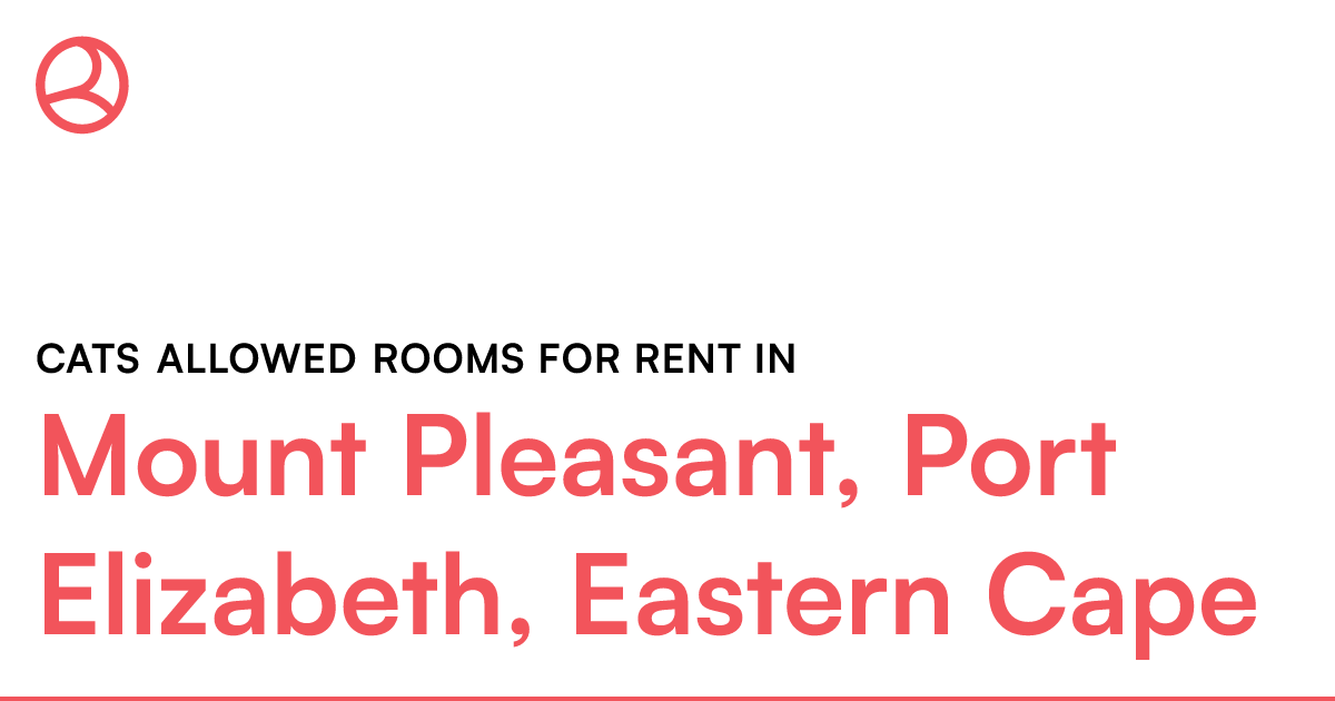 Mount Pleasant, Port Elizabeth, Eastern Cape Cats a... Roomies.co.za