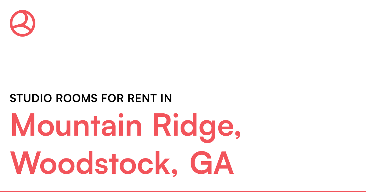 Mountain Ridge, Woodstock, GA Studio rooms for rent