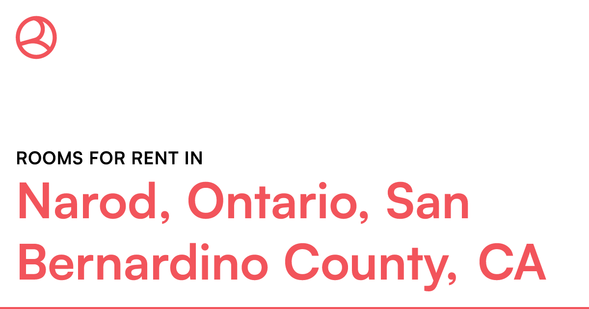 Narod, Ontario, San Bernardino County, CA Rooms for R...