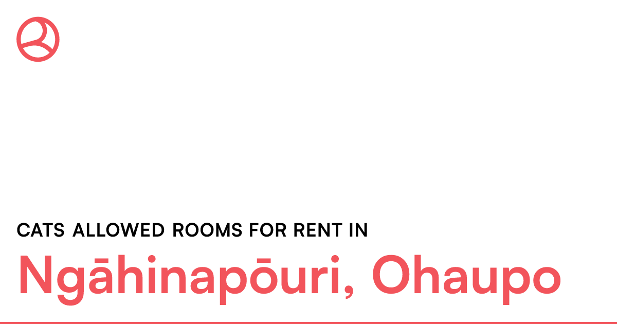 Ngāhinapōuri, Ohaupo Cats allowed rooms for rent Roomies.co.nz