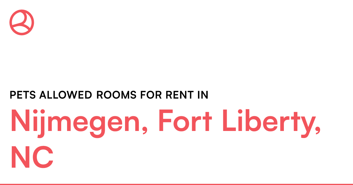 Nijmegen, Fort Liberty, NC Pets allowed rooms for ren... – Roomies.com