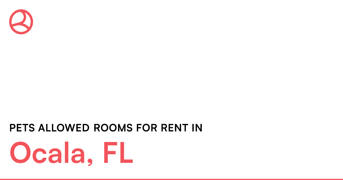 Ocala, FL Pets allowed rooms for rent