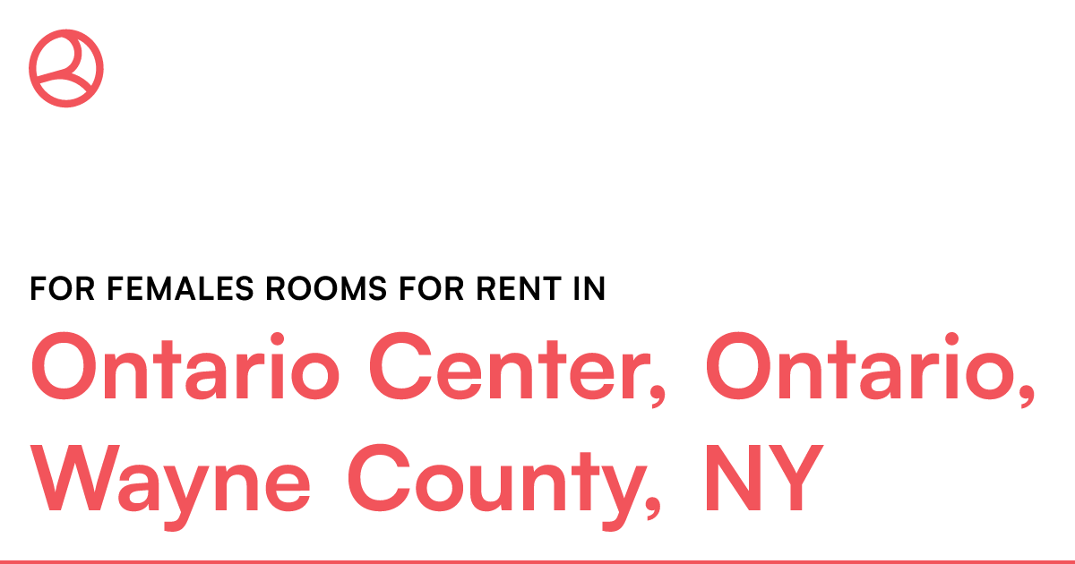 Ontario Center, Ontario, Wayne County, NY For females...