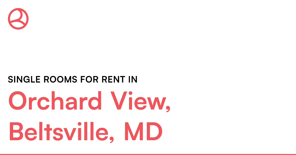 Orchard View, Beltsville, MD Single rooms for rent