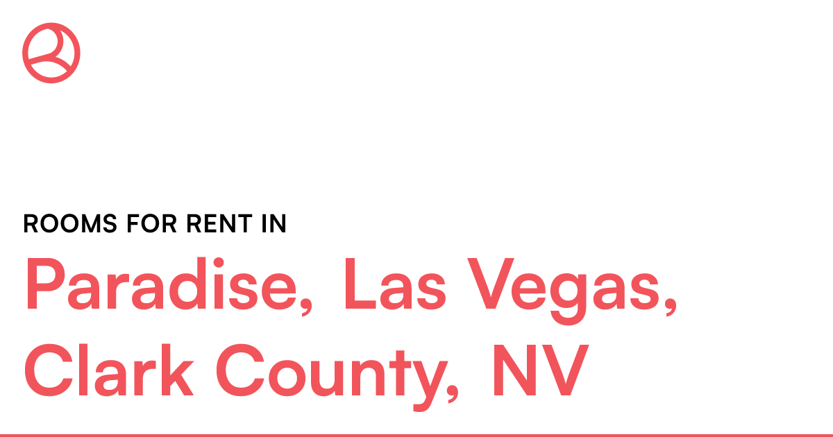 Paradise, Las Vegas, Clark County, NV Rooms for Rent