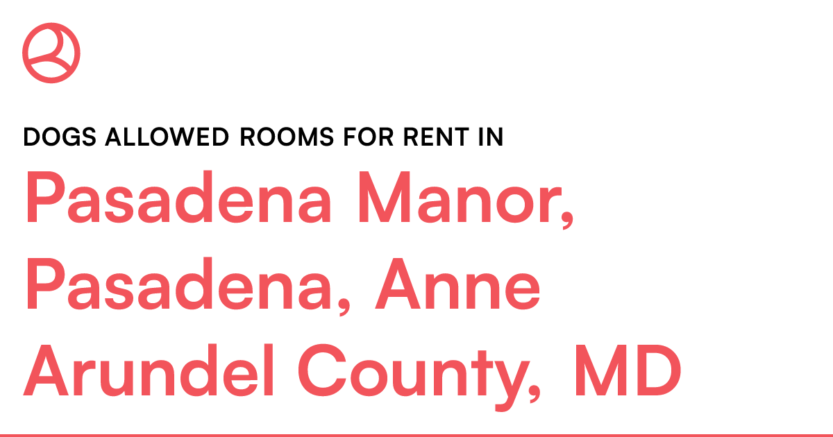 Pasadena Manor, Pasadena, Anne Arundel County, MD Dog...