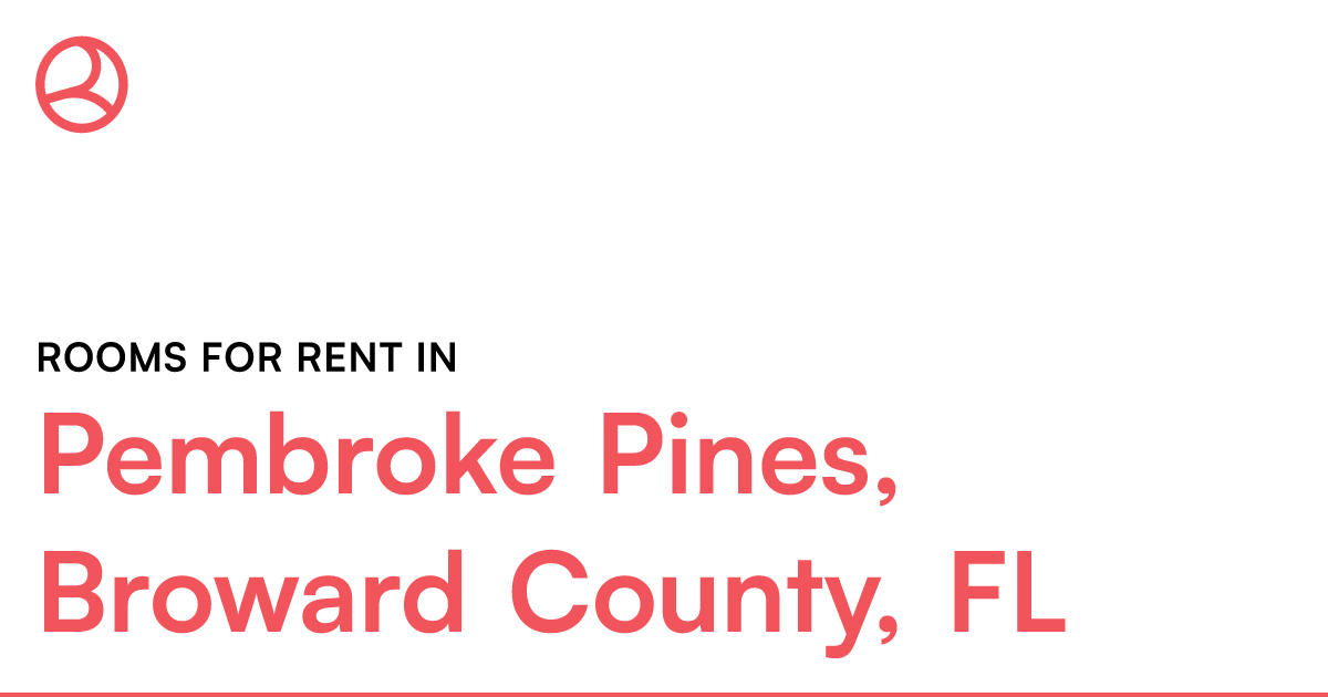 Pembroke Pines, Broward County, FL Rooms for Rent