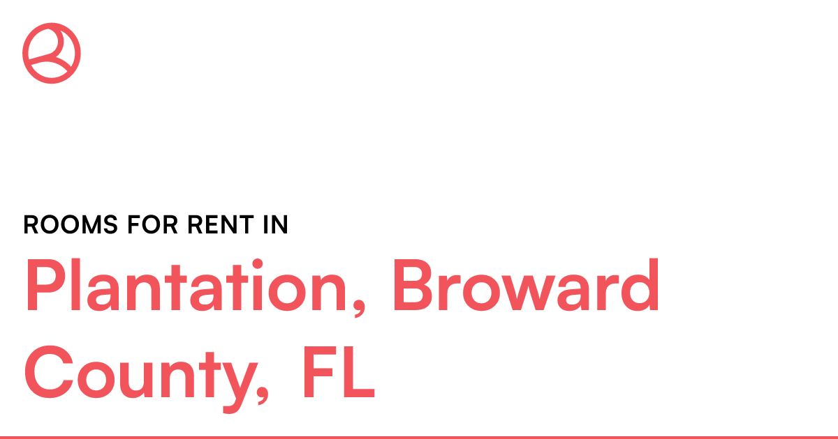 Plantation, Broward County, FL Rooms for Rent