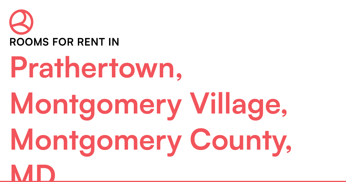 Prathertown, Montgomery Village, Montgomery County, M... – Roomies.com