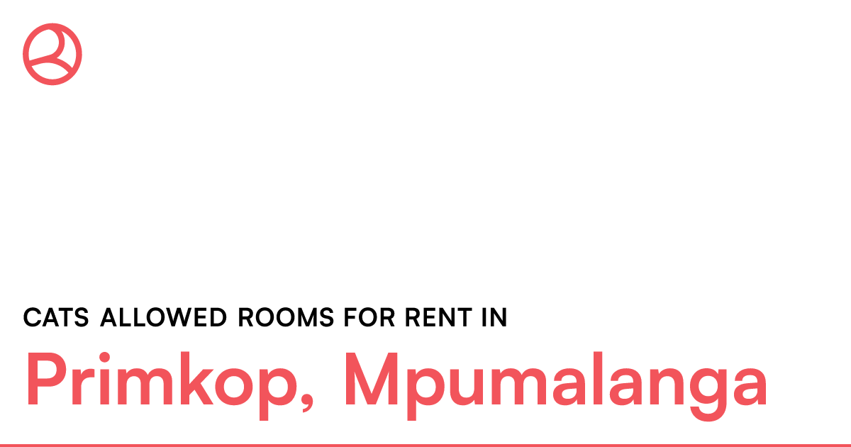Primkop, Mpumalanga Cats allowed rooms for rent Roomies.co.za