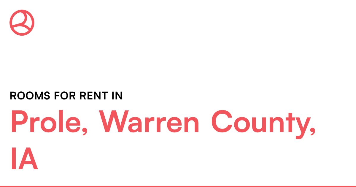 Prole, Warren County, IA Rooms for Rent