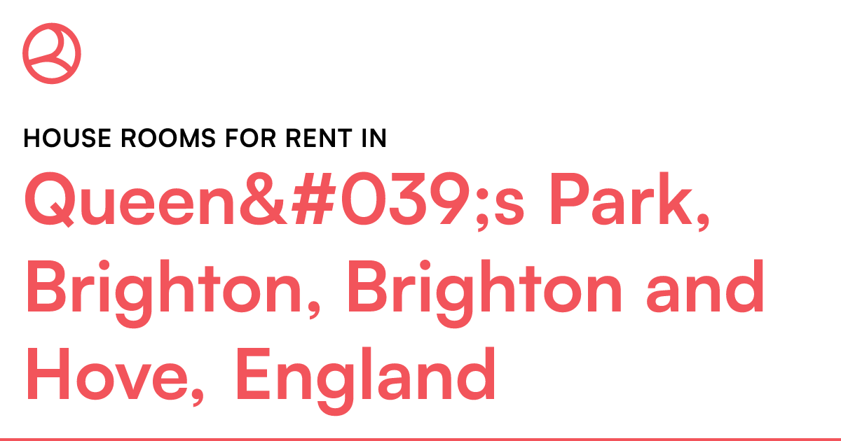 Queen's Park, Brighton, Brighton and Hove, Eng... Roomies.co.uk