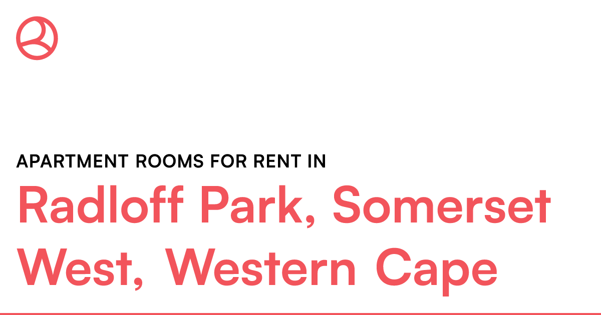 Radloff Park, Somerset West, Western Cape Apartment... Roomies.co.za