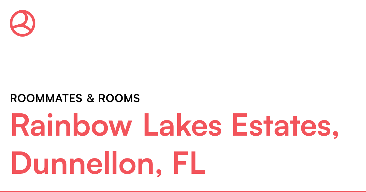 Rainbow Lakes Estates, Dunnellon, FL Roommates & room...