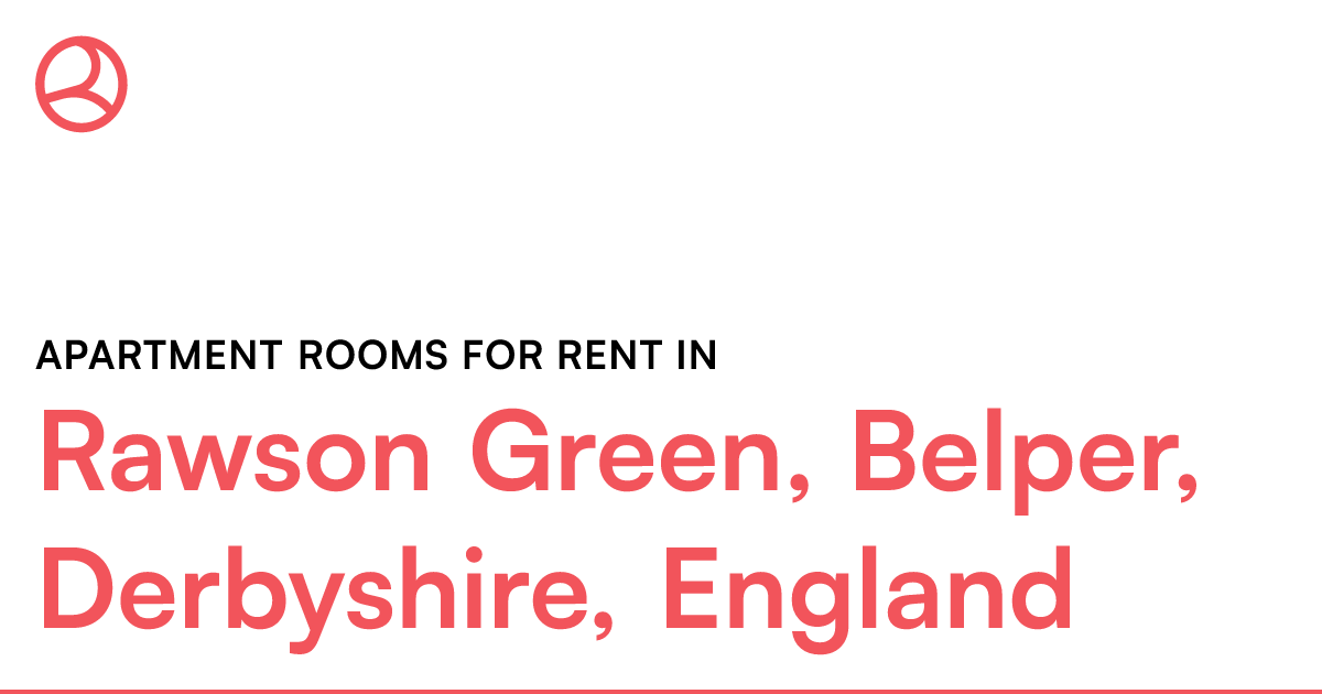 Rawson Green, Belper, Derbyshire, England Apartment... Roomies.co.uk