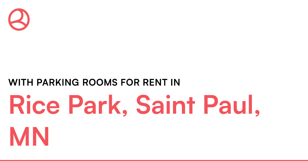 Rice Park, Saint Paul, MN With parking rooms for rent