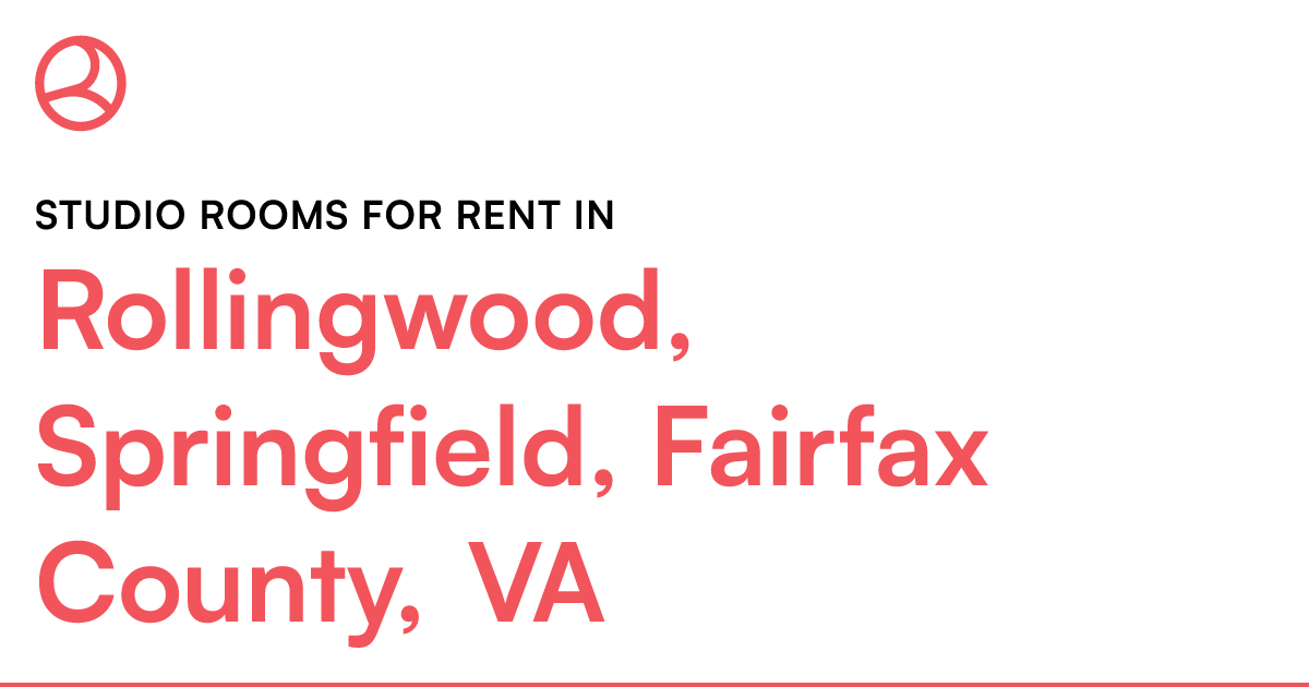 Rollingwood, Springfield, Fairfax County, VA Studio r...
