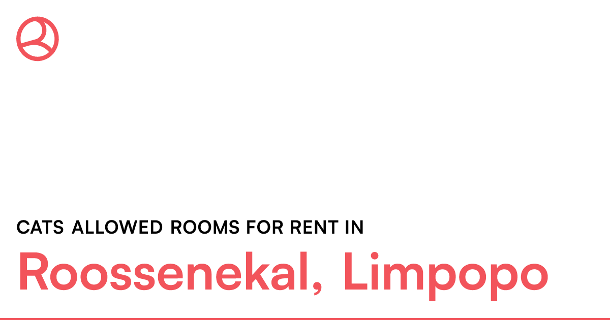 Roossenekal, Limpopo Cats allowed rooms for rent Roomies.co.za