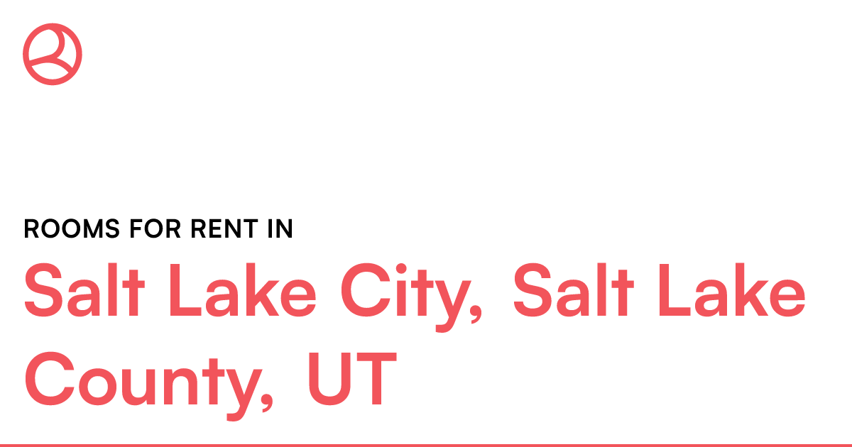 Salt Lake City, Salt Lake County, UT Rooms for Rent
