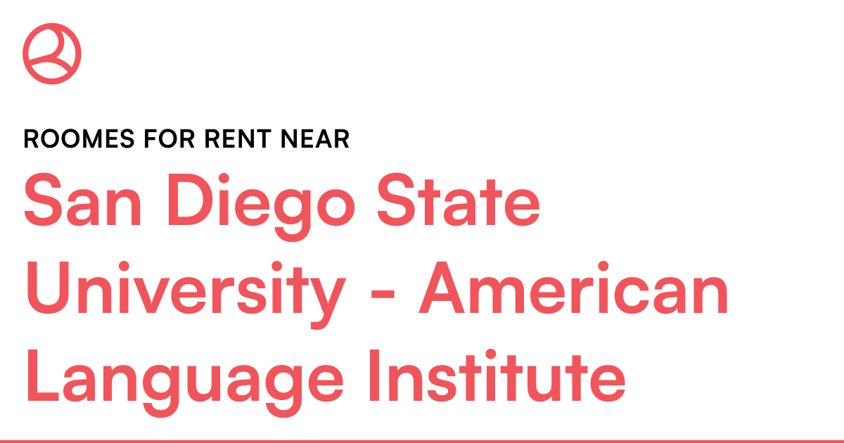 Rooms for rent near San Diego State University Amer...
