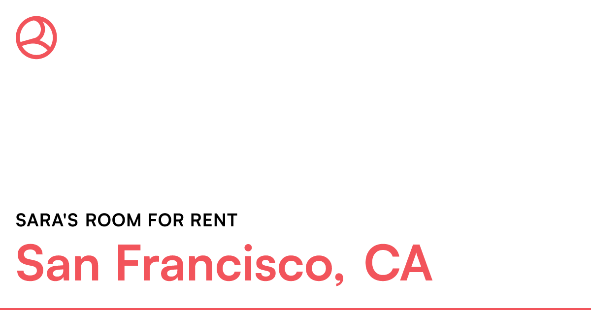Room share to rent San Francisco, California 94112...