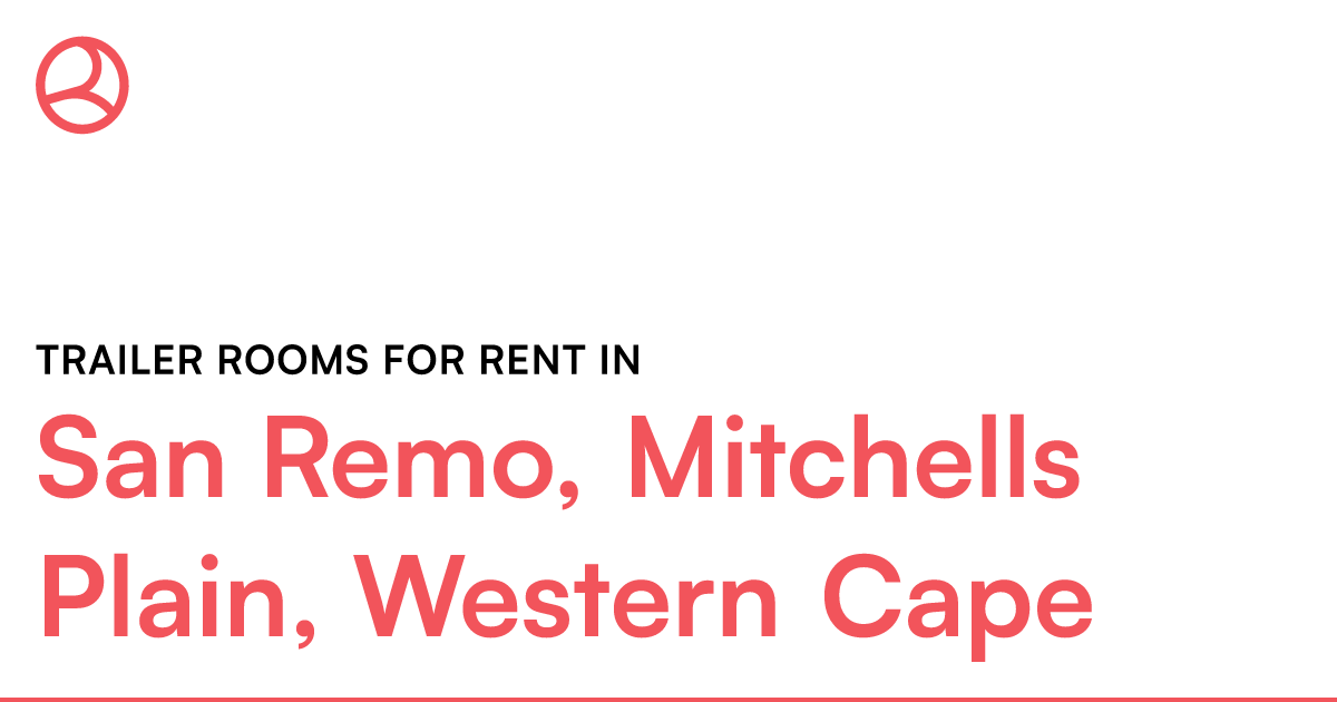 San Remo, Mitchells Plain, Western Cape Trailer roo... – Roomies.co.za