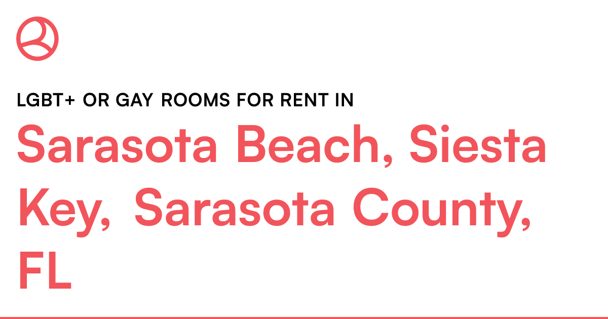 Sarasota Beach, Siesta Key, Sarasota County, FL LGBT+...