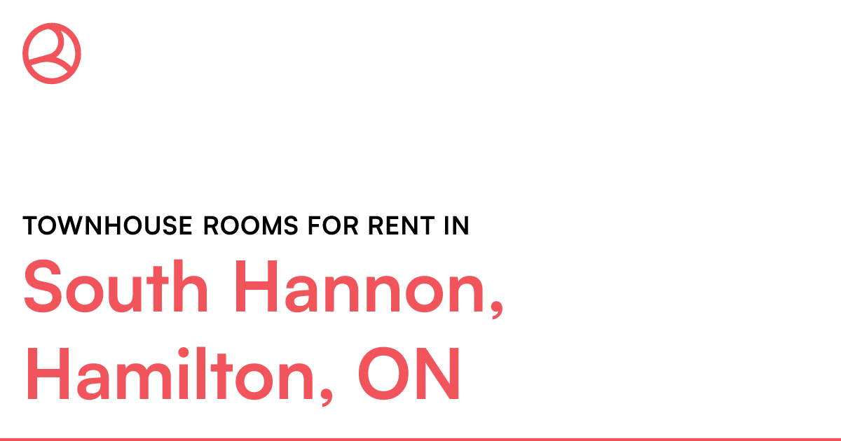 South Hannon, Hamilton, ON Townhouse rooms for rent Roomies.ca