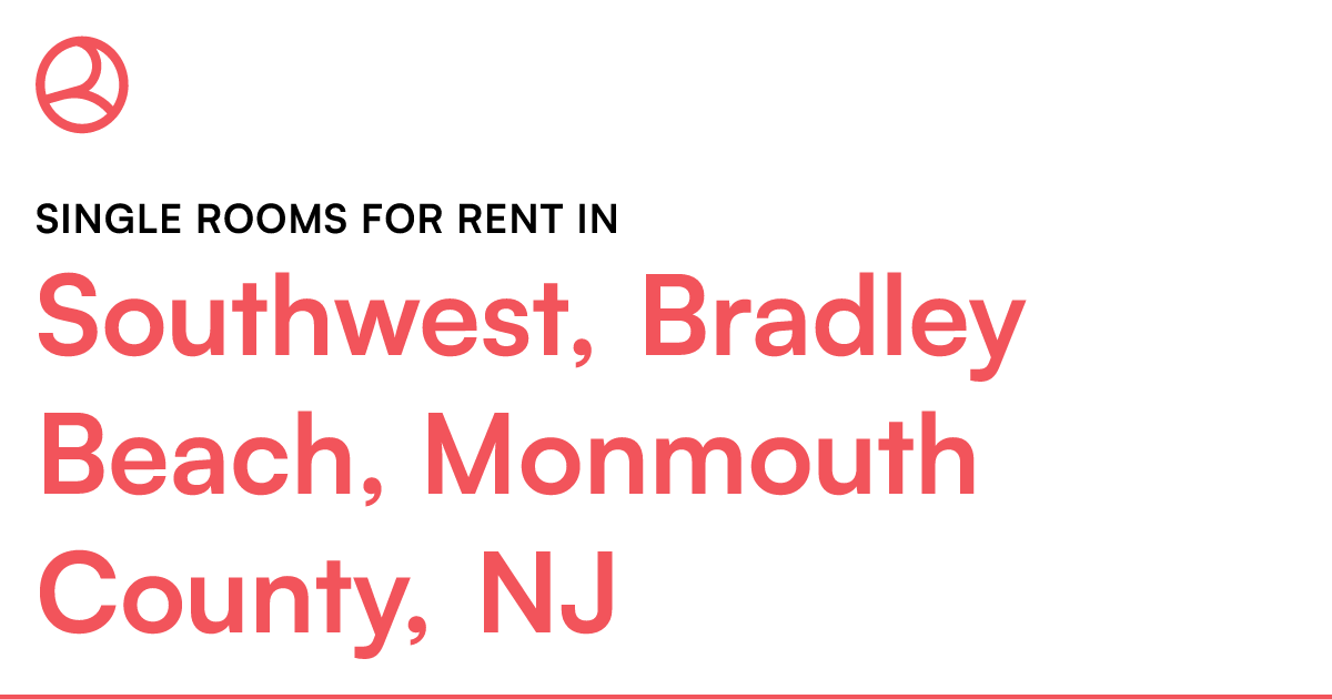 Southwest, Bradley Beach, Monmouth County, NJ Single...